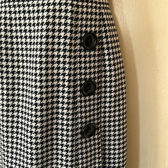 Talbots Petites Wool Houndstooth Sleeveless Dress Size 2P - Picture 4 of 13